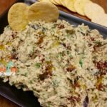 Baba Ghanoush with crackers