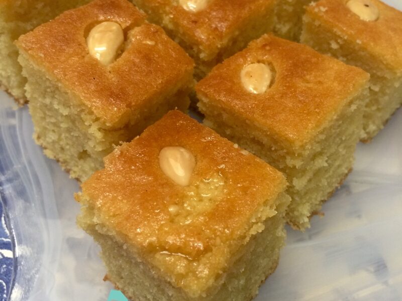 Thermomix Semolina Syrup Cake