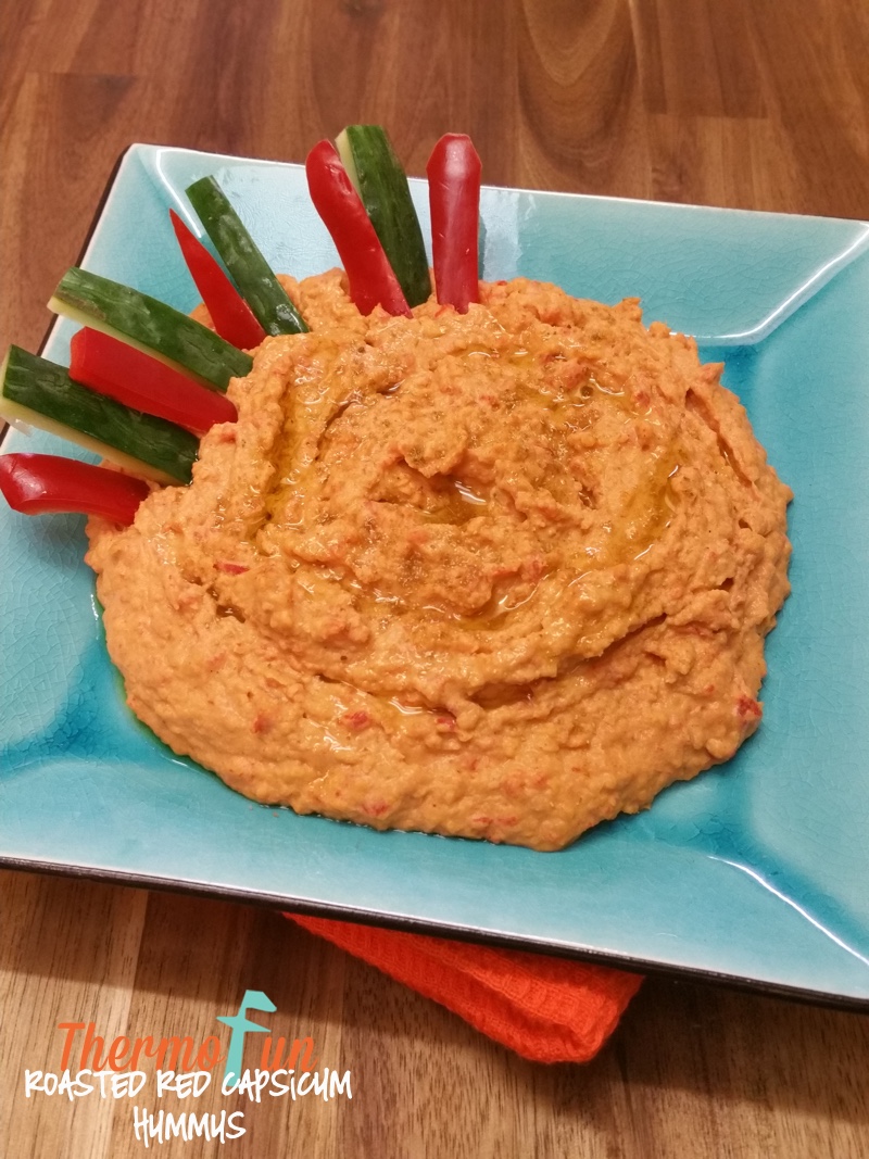 Thermomix Roasted Red Capsicum Hummus