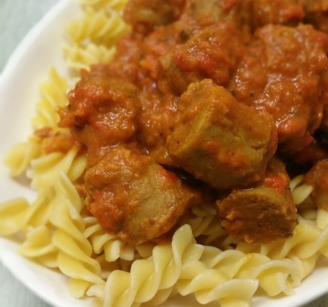 Thermomix Curried Passata Sausages