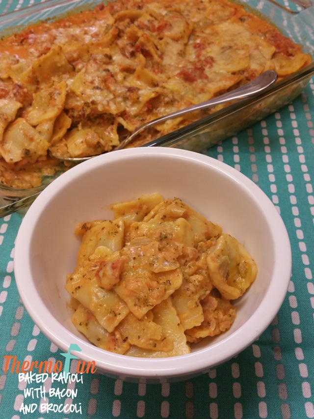 Thermomix Baked Ravioli Broccoli Bacon