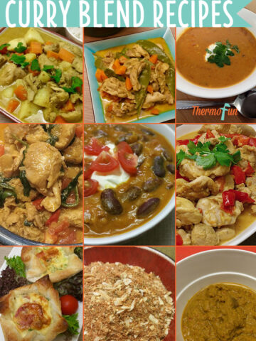 Curry blend recipe collage