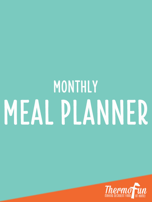 Thermomix free monthly meal planner