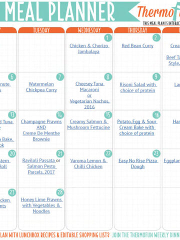 February Meal Planner by ThermoFun