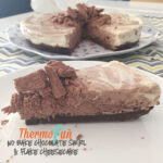 Thermomix No Bake Chocolate Cheesecake slice