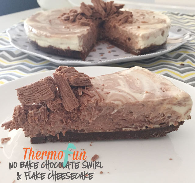 Thermomix No Bake Chocolate Cheesecake slice