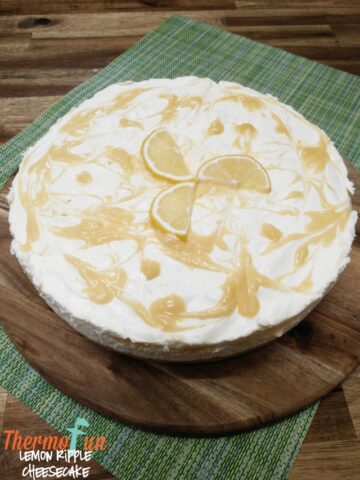 thermomix Lemon Ripple Cheesecake